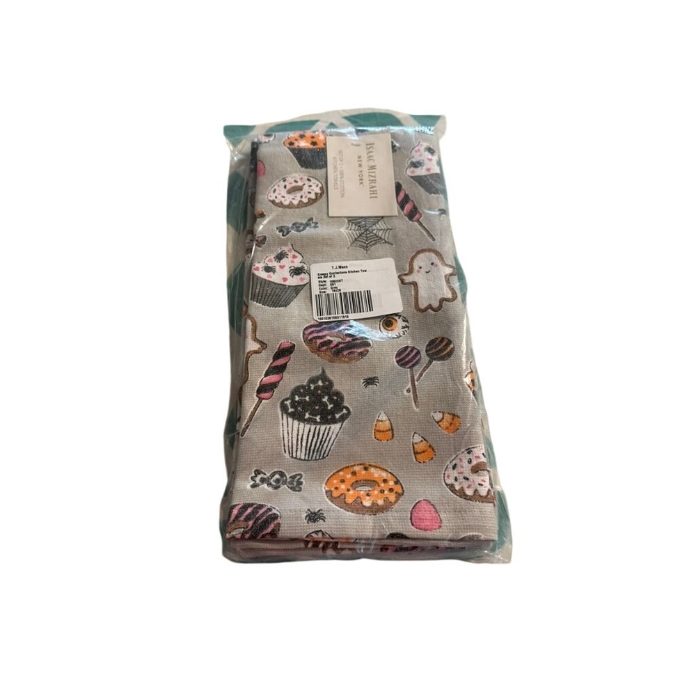 Isaac Mizrahi New York Halloween‎ Kitchen Towels, Set of 2, Cotton